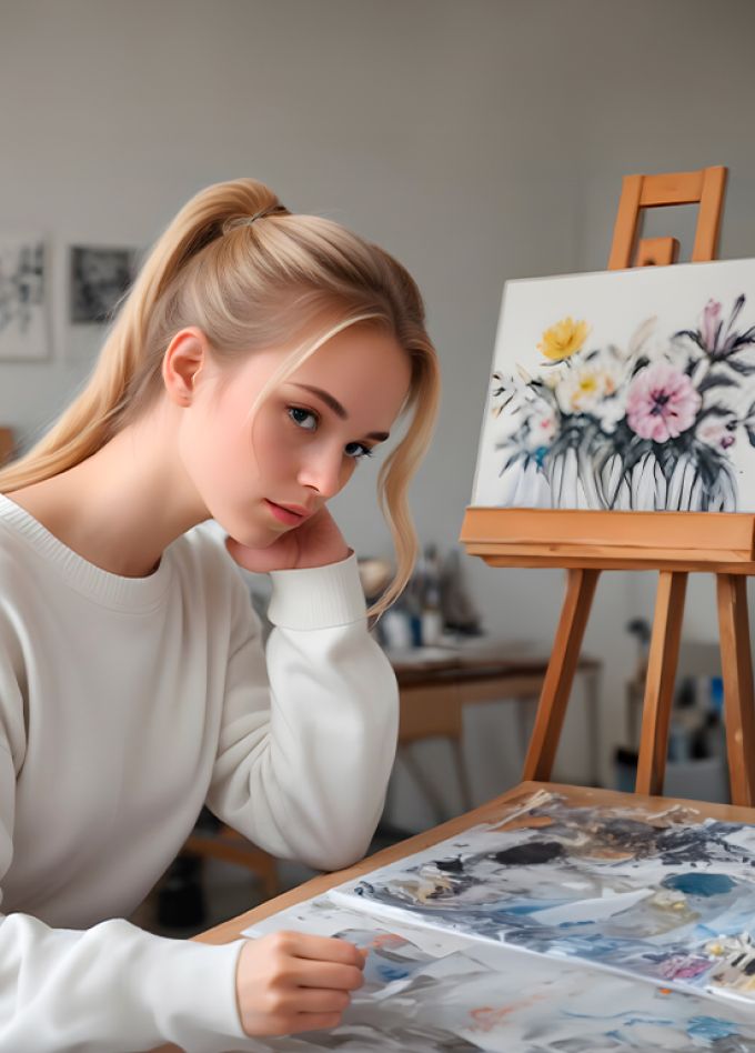 Маки: Масляная пастель по наждачной бумаге. Мастер-класс